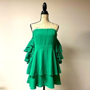 Do + Be Romantic Ruffled Mini Dress